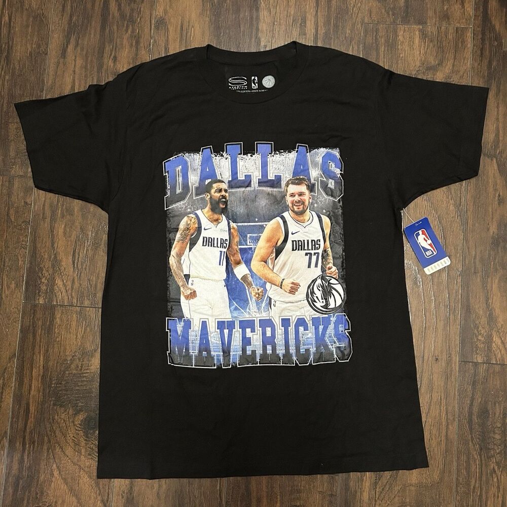 Stadium Essentials Dallas Mavericks Tshirt Luka & Kyrie Men’s Large NBA NWT
